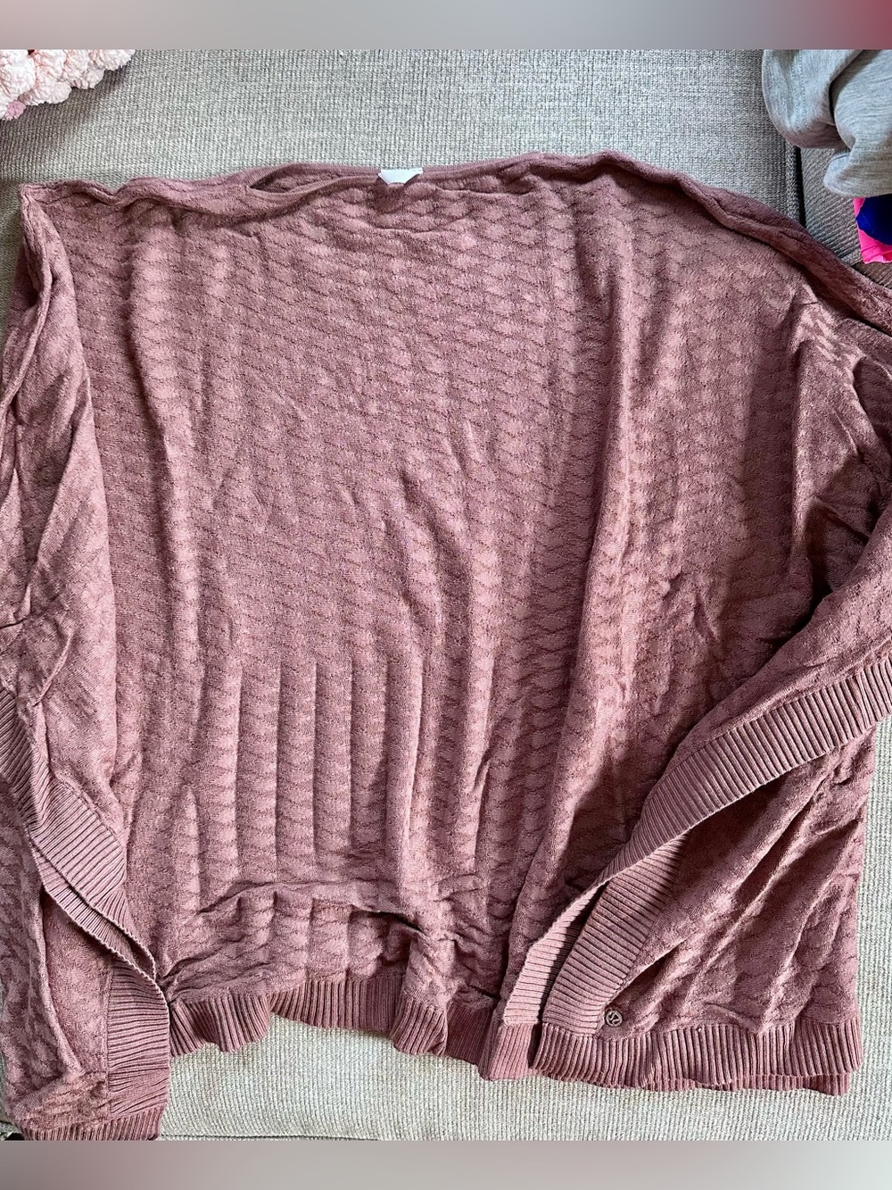 Lululemon Soft Knit Women's Sweater poncho  - Dusty Rose